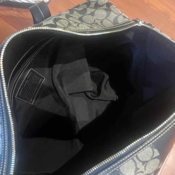 Coach Signature Coated Canvas Heritage Stripe Duffle Bag - Picture 5 of 8